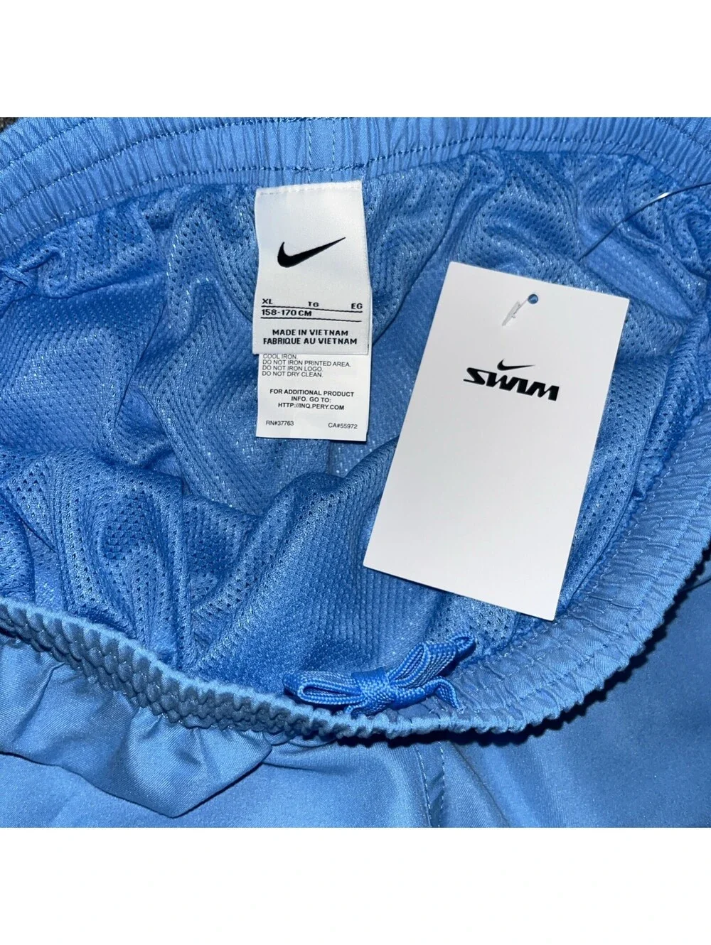 Nike Swim Trunks Boys XL Blue Lightning NESSF790-438 New